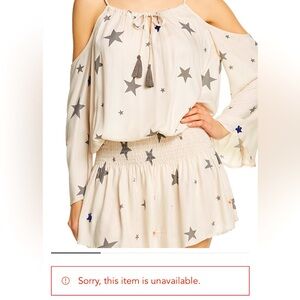 Surf Gypsy Cold Shoulder Tunic Dress/Swim Cover Up
